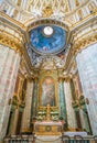 The altar of the Church of Santissima TrinitÃÂ  degli Spagnoli in Rome, Italy. Royalty Free Stock Photo